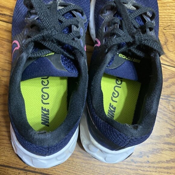 nike Renew Ride 2 CU3508-401 Blackened Blue/Pink Glow-Black Sz 6.5 - Picture 6 of 9